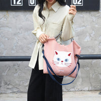 Lässige Tasche Mit Katzenmuster