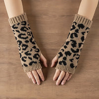 Warme Handschuhe Mit Leopardenmuster