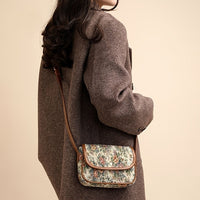 Vintage-Tasche Mit Blumenmuster