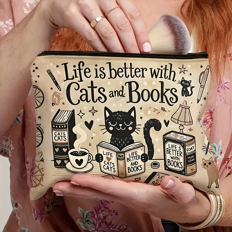 Vintage-Tasche Mit Katzenmuster