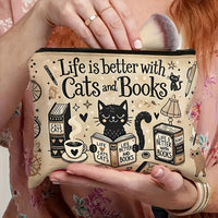 Vintage-Tasche Mit Katzenmuster