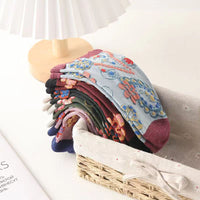 Vintage-Socken Mit Blumenmuster