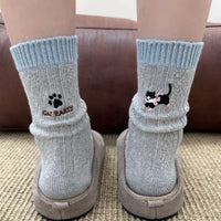 Lässige Socken Mit Katzenmuster
