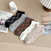 Vintage-Socken Mit Blumenmuster