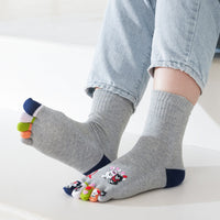 Cartoon-Socken Mit Fünf Zehen