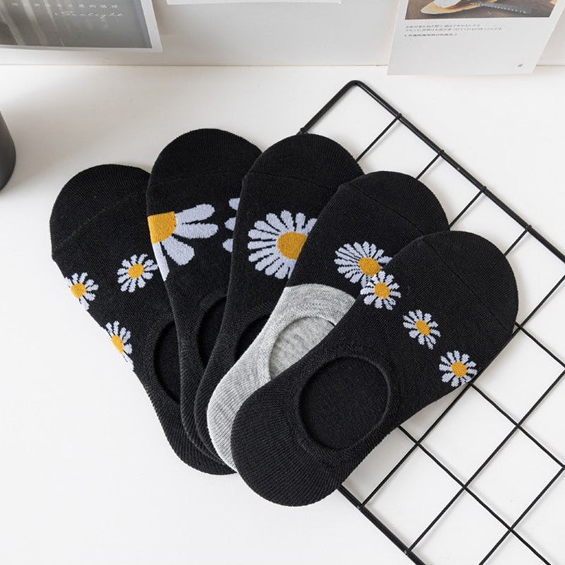 Lässige Socken Mit Chrysanthemenmuster