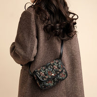 Vintage-Tasche Mit Blumenmuster