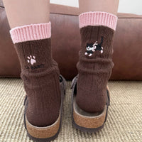 Lässige Socken Mit Katzenmuster