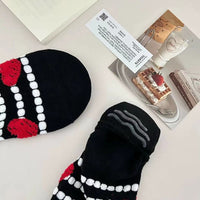 Lässige Socken Mit Herzmuster