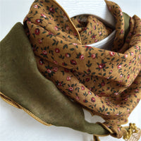 Vintage-Schal Mit Blumenmuster