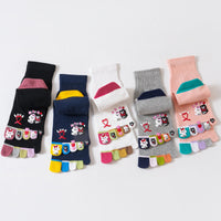 Cartoon-Socken Mit Fünf Zehen