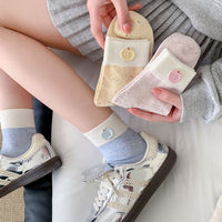 Lässige Socken Mit Farbblock