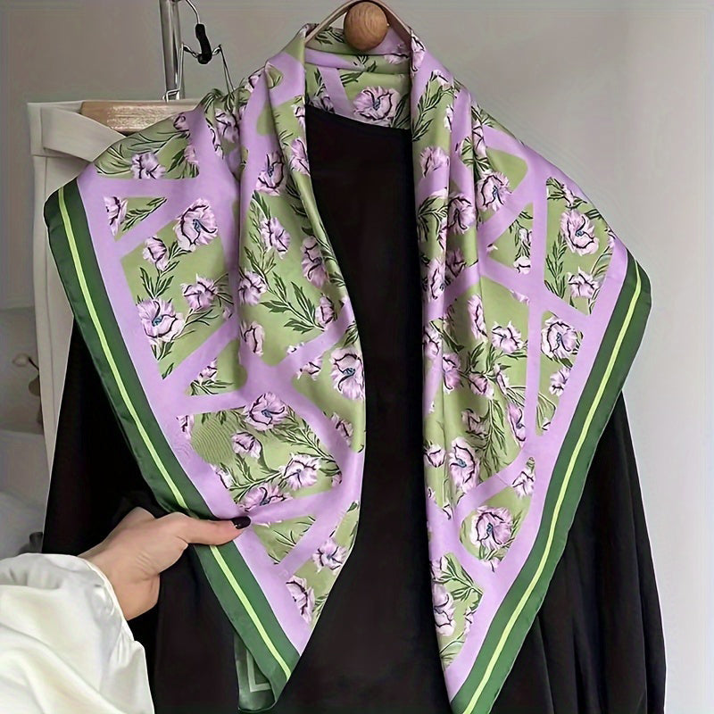 Vintage-Schal Mit Blumenmuster