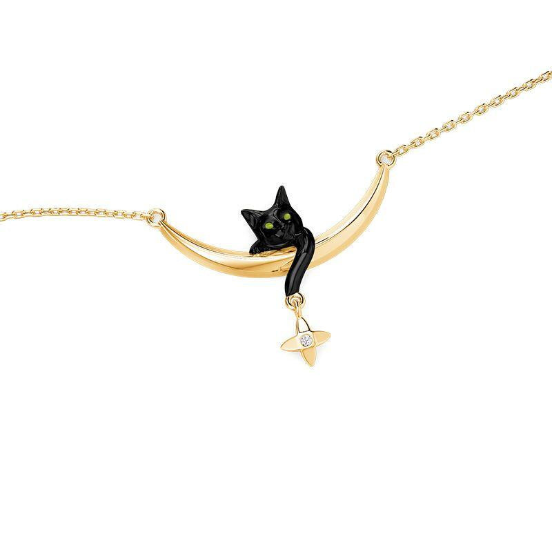 Kreative Katzenanhänger-Halskette