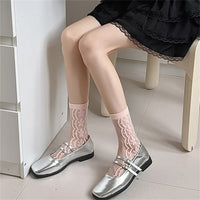 Atmungsaktive Socken Mit Blumenmuster