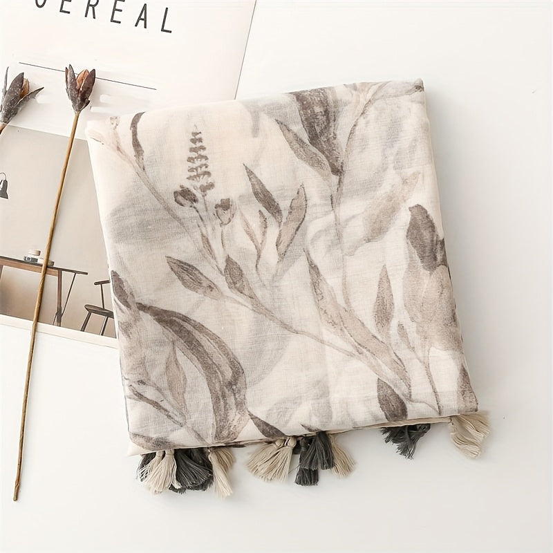 Vintage-Schal Mit Blumenmuster