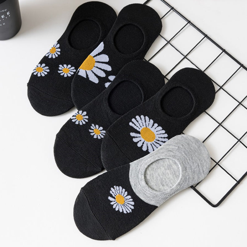 Lässige Socken Mit Chrysanthemenmuster