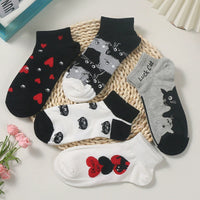 Lässige Socken Mit Katzenmuster