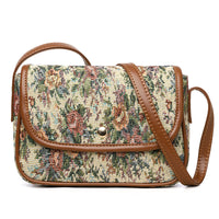 Vintage-Tasche Mit Blumenmuster