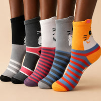 Packung Mit 5 Paar Cartoon-Socken