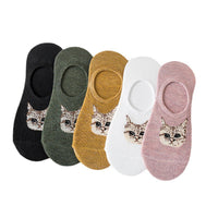 Lässige Socken Mit Katzenmuster