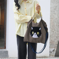 Lässige Tasche Mit Katzenmuster