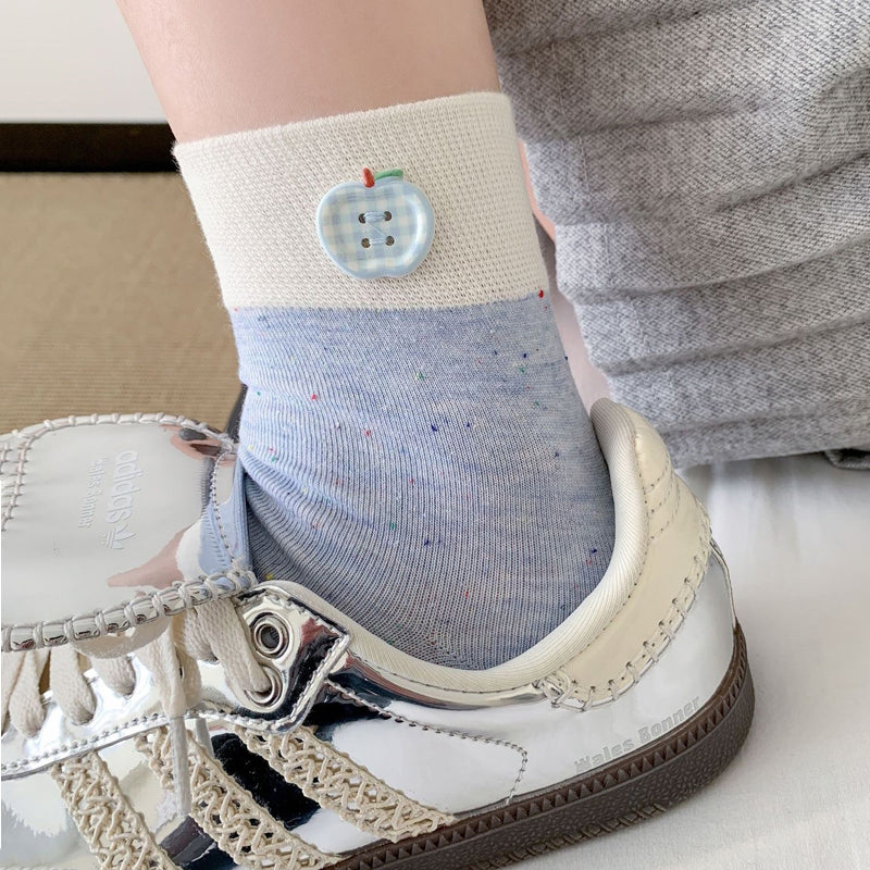 Lässige Socken Mit Farbblock