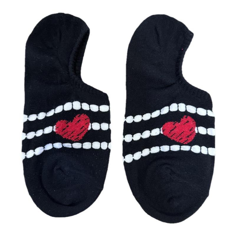 Lässige Socken Mit Herzmuster