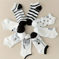 Set Mit 4 Paar Socken Mit Katzenmotiv