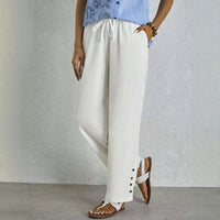 【Baumwolle Und Leinen】Bequeme Freizeithose