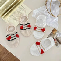 Lässige Socken Mit Herzmuster