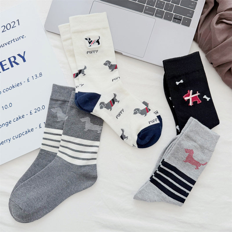 Lässige Socken Mit Hundedruck