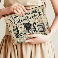 Vintage-Tasche Mit Katzenmuster