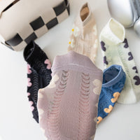 Lässige Socken Mit Blumenmuster