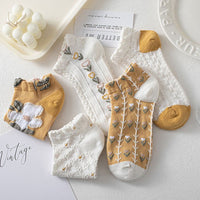 Lässige Socken Mit Blumenmuster