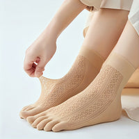 Atmungsaktive Fünf-Zehen-Socken