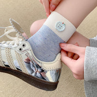 Lässige Socken Mit Farbblock
