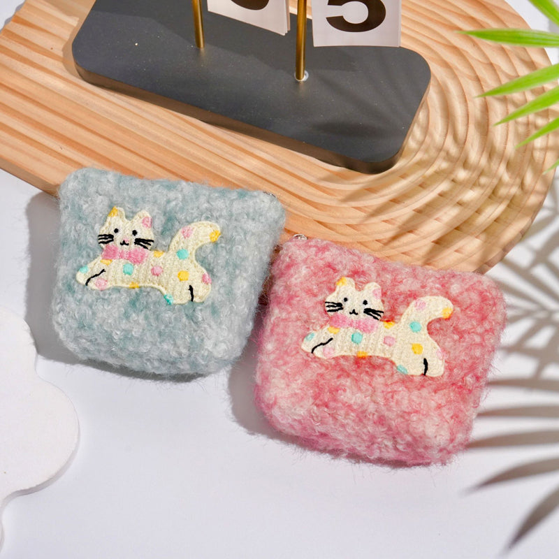 Geldbörse Mit Cartoon-Katze