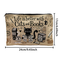 Vintage-Tasche Mit Katzenmuster
