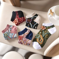 Vintage-Socken Mit Blumenmuster