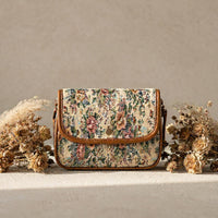 Vintage-Tasche Mit Blumenmuster