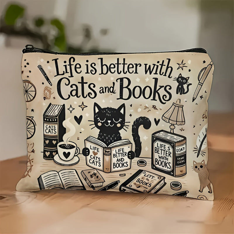 Vintage-Tasche Mit Katzenmuster