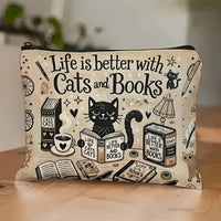 Vintage-Tasche Mit Katzenmuster