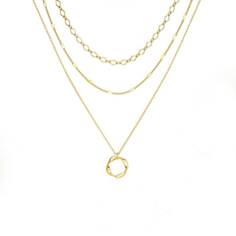 Vintage Böhmische Anhänger Halskette