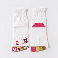 Cartoon-Socken Mit Fünf Zehen