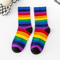 Bunte Gestreifte Socken