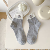 Lässige Socken Mit Farbblock
