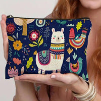 Lässige Tasche Mit Alpakamuster