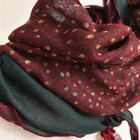 Vintage-Schal Mit Blumenmuster