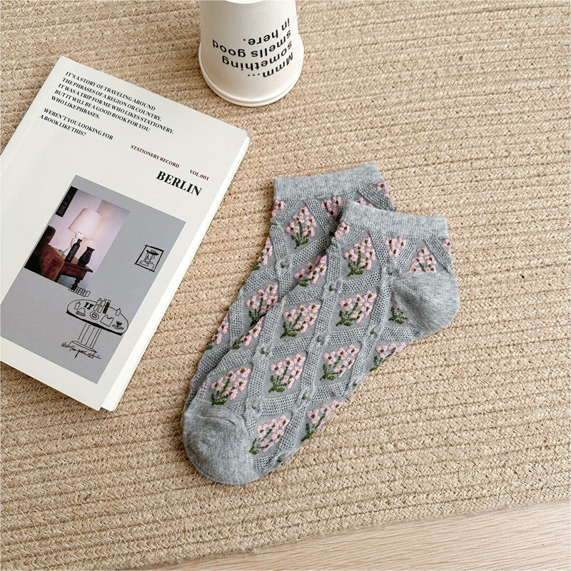 Vintage-Socken Mit Blumenmuster